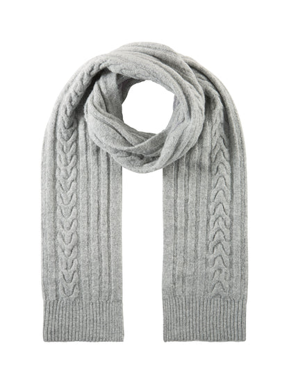 Tom Tailor Denim Winterschal für Damen mit Zopfmuster