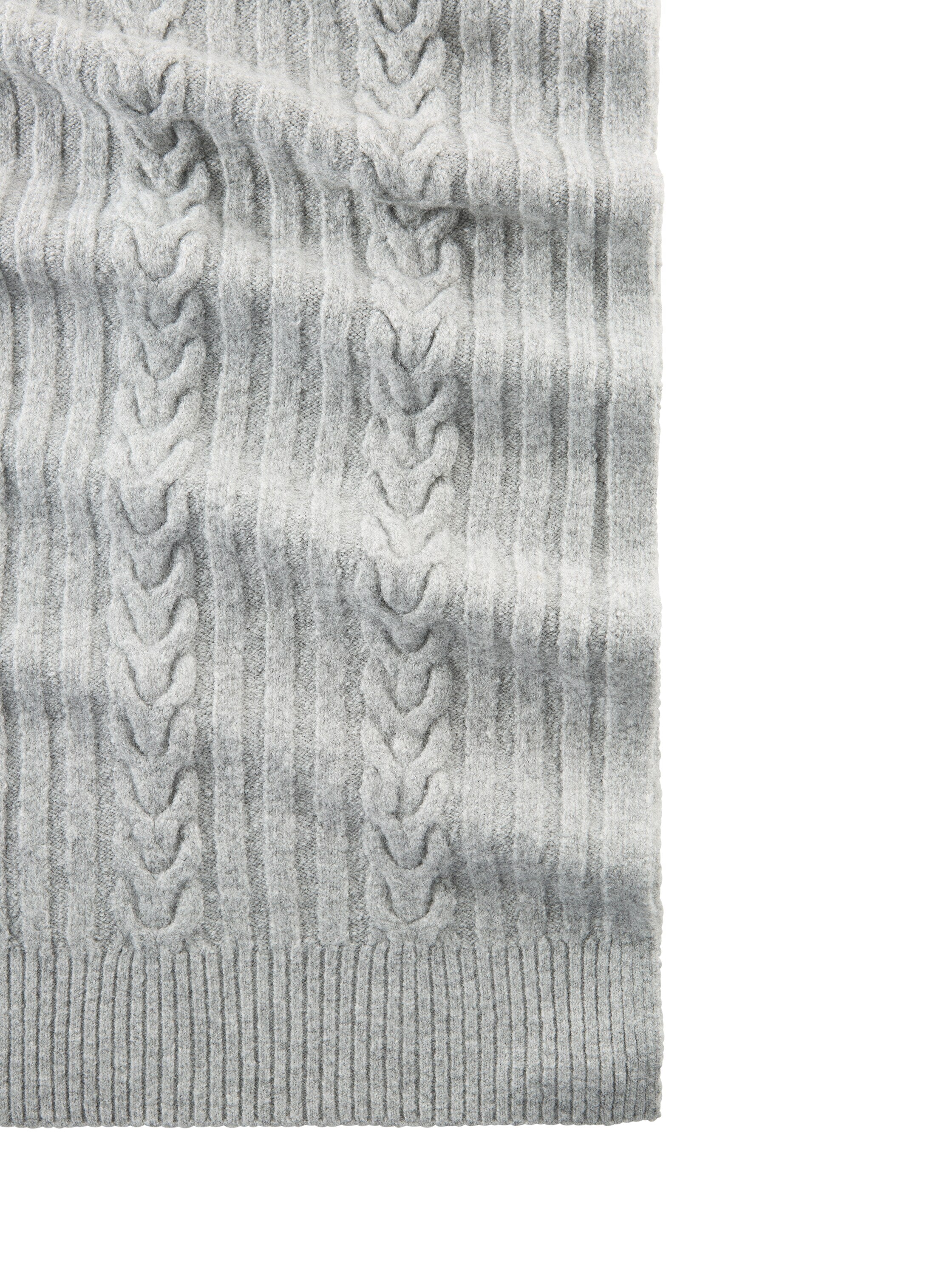 Tom Tailor Denim Winterschal für Damen mit Zopfmuster