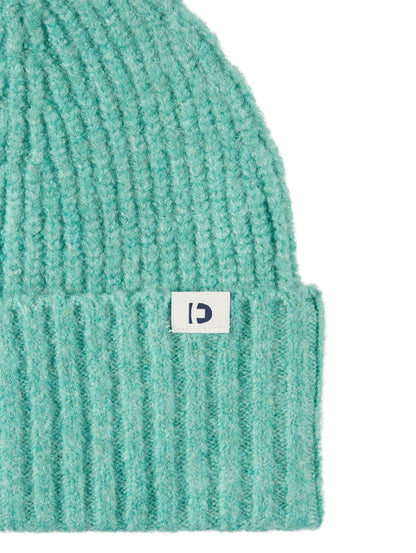 Tom Tailor Denim Strickmütze Damen Mütze Logo Baumwolle