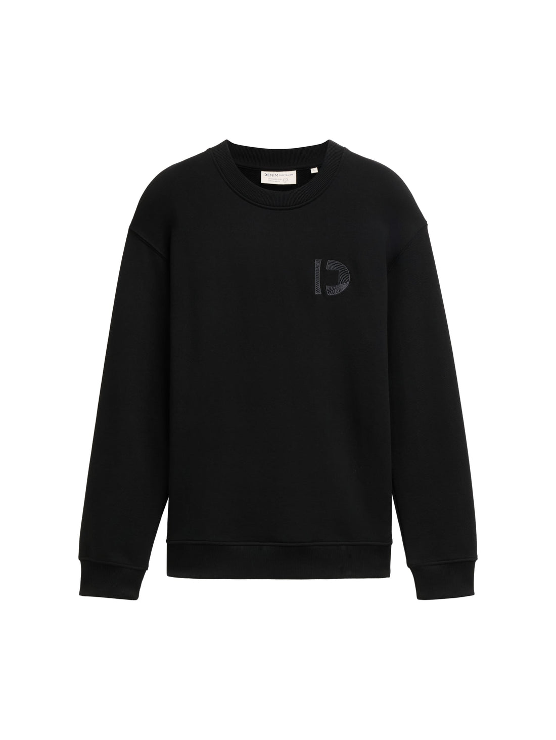 Tom Tailor Denim Herren Sweatshirt Basic Logo-Stickerei Baumwolle L