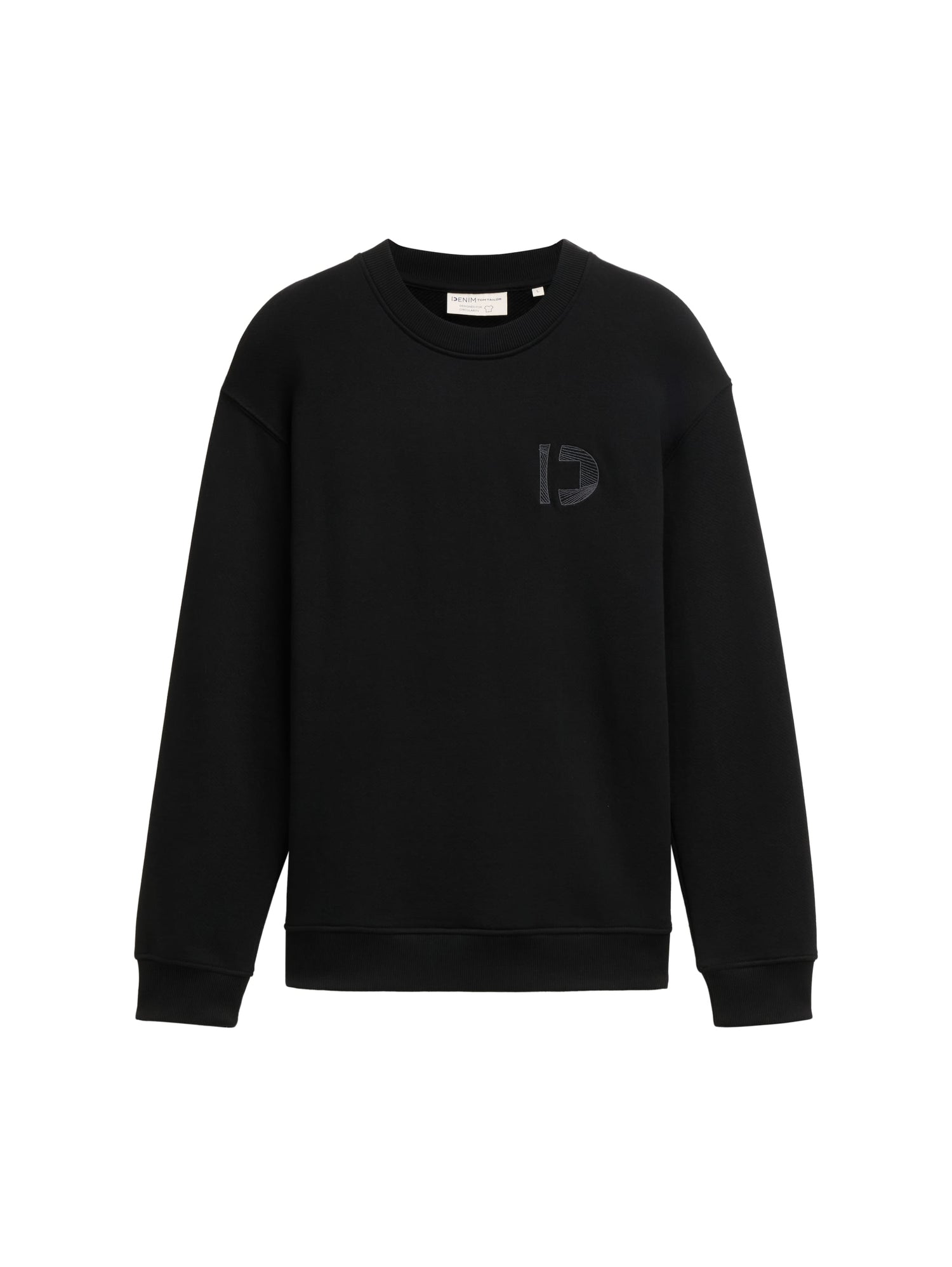 Tom Tailor Denim Herren Sweatshirt Basic Logo-Stickerei Baumwolle L