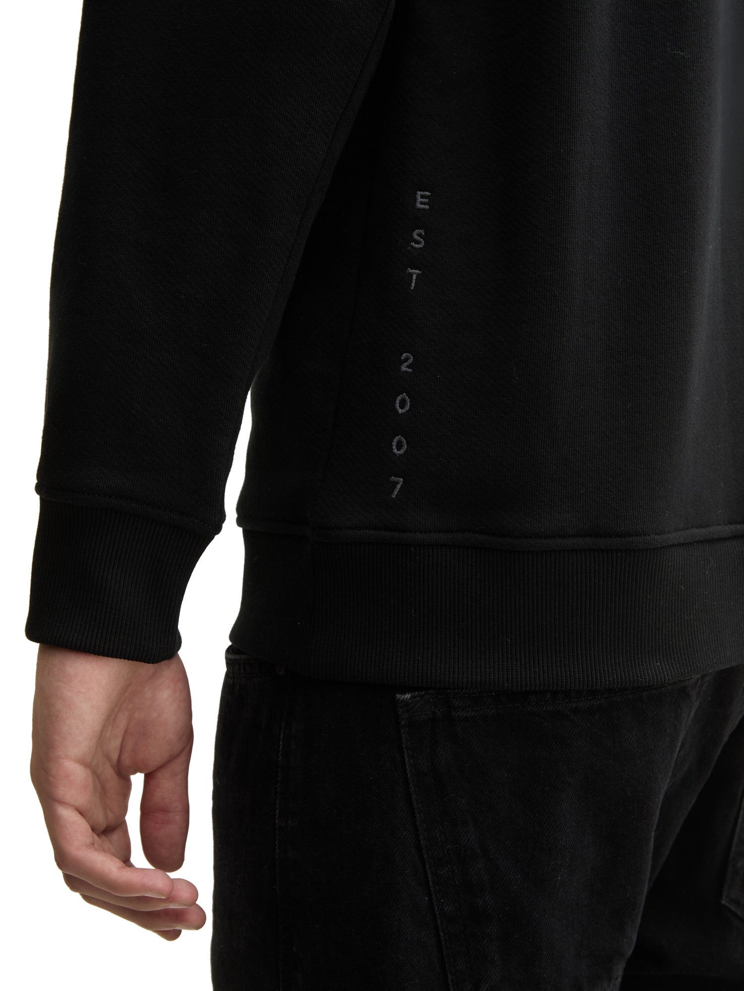 Tom Tailor Denim Herren Sweatshirt Basic Logo-Stickerei Baumwolle L