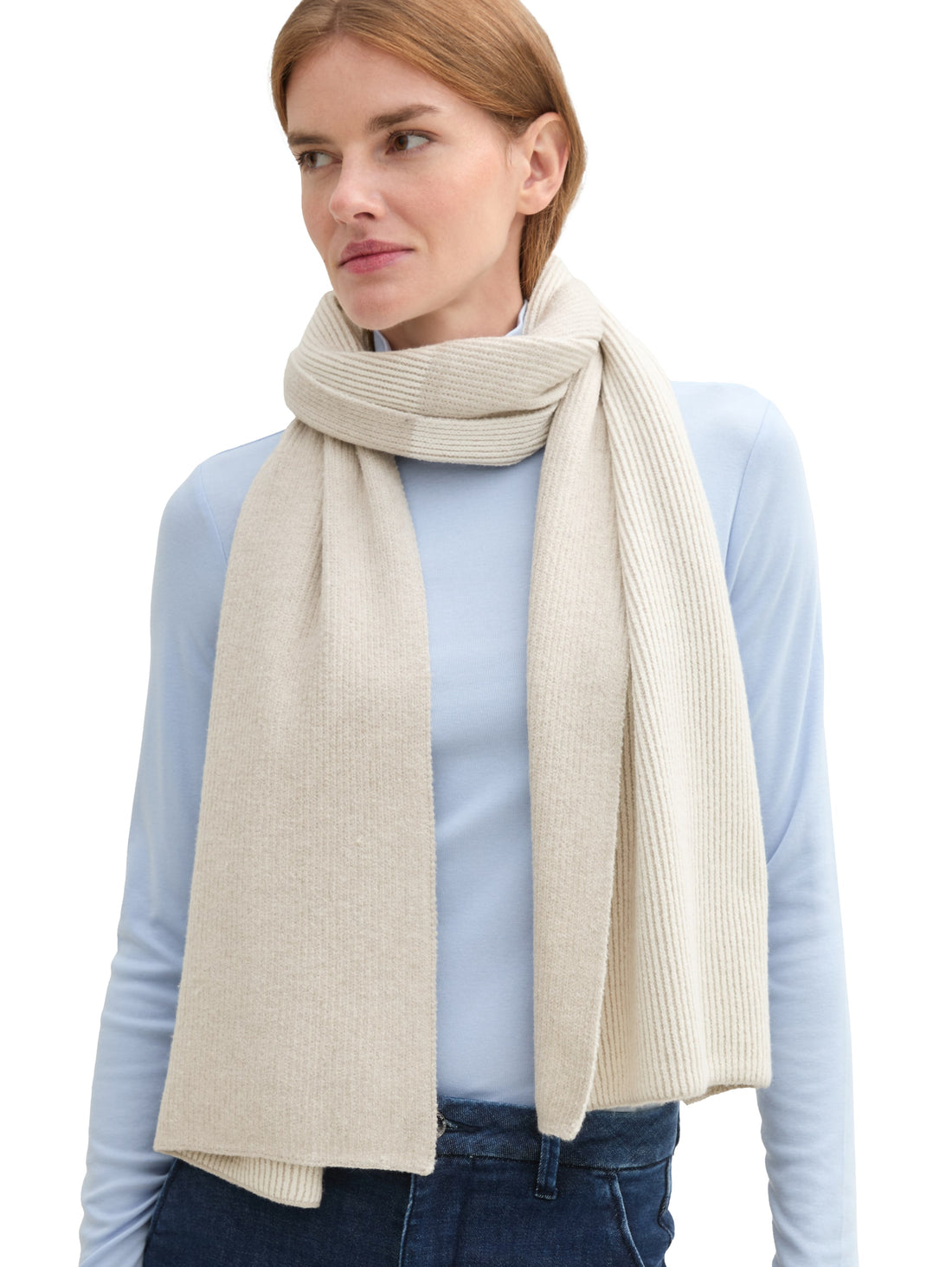 Tom Tailor Denim Female Winterschal Strukturiert Rosa OS