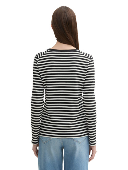 Tom Tailor Damen T-Shirt Regular Fit Bio-Baumwolle