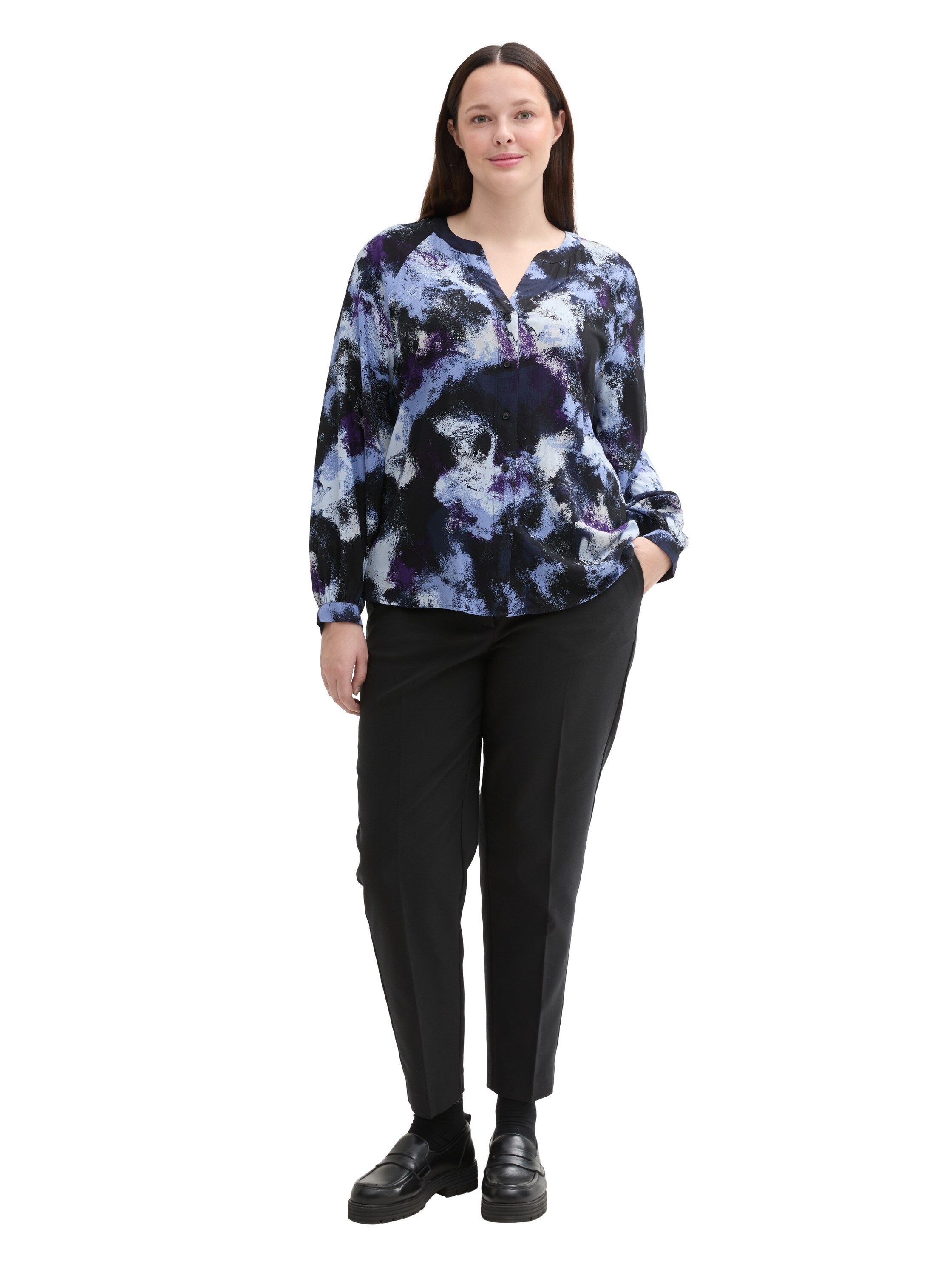 Tom Tailor Gemusterte Bluse Damen Viskose