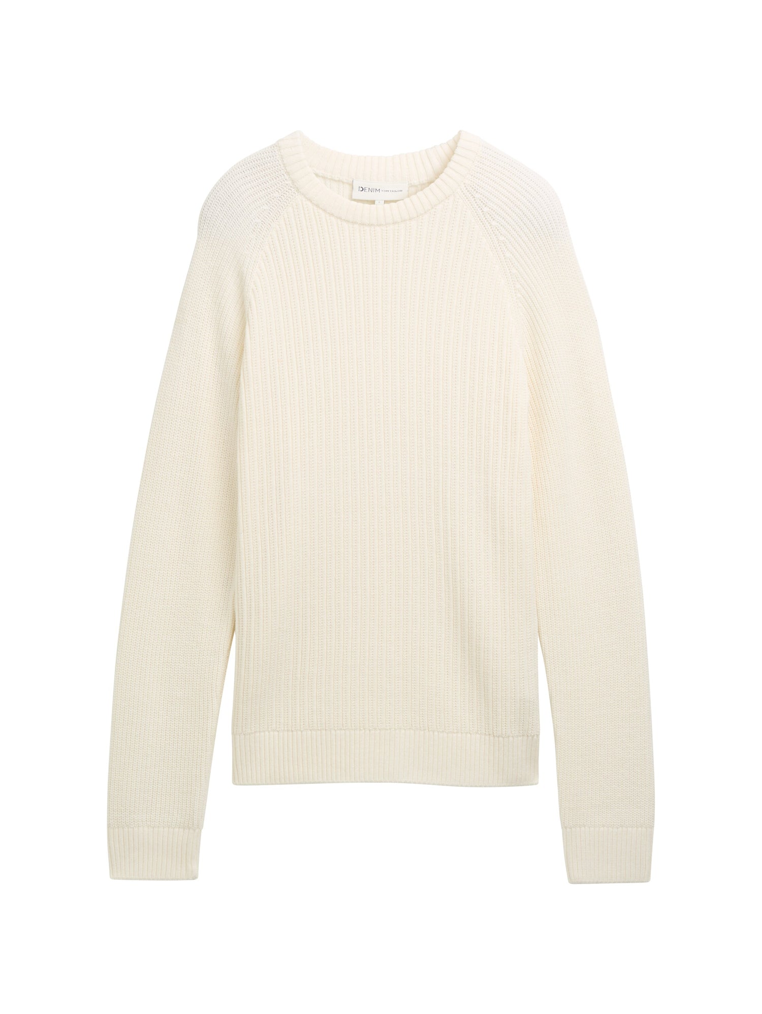 Tom Tailor Denim Herren Pullover Basic Crewneck Rippbündchen L