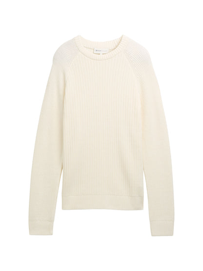 Tom Tailor Denim Herren Pullover Basic Crewneck Rippbündchen L