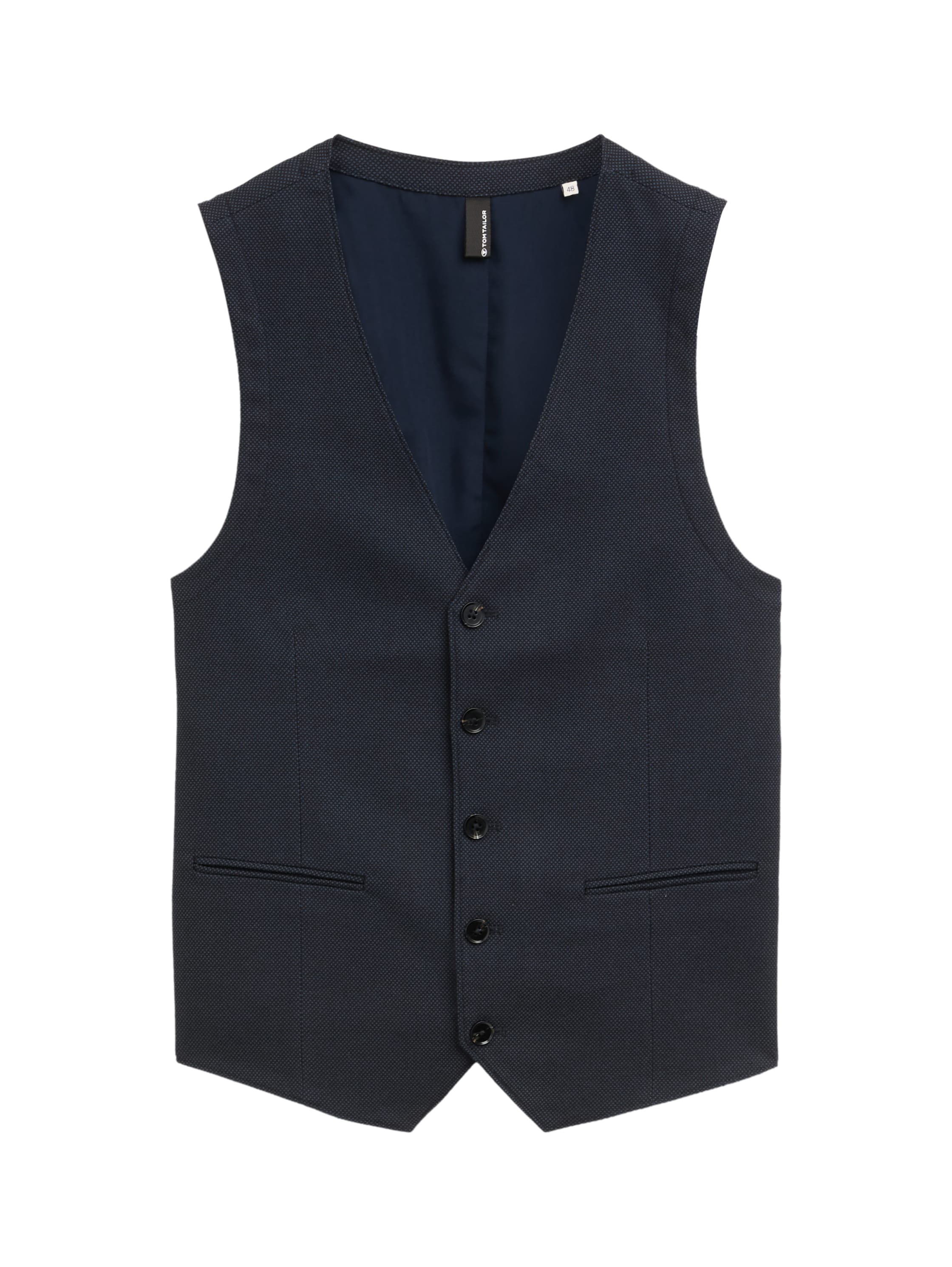 Tom Tailor Denim Herren Sakko-Weste Abnähern Verstellbare Schnalle