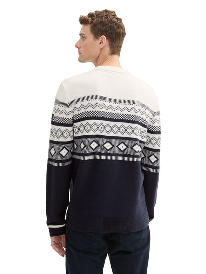 Norweger Strickpullover Herren Winter Weihnachtspullover Baumwolle Polyacryl