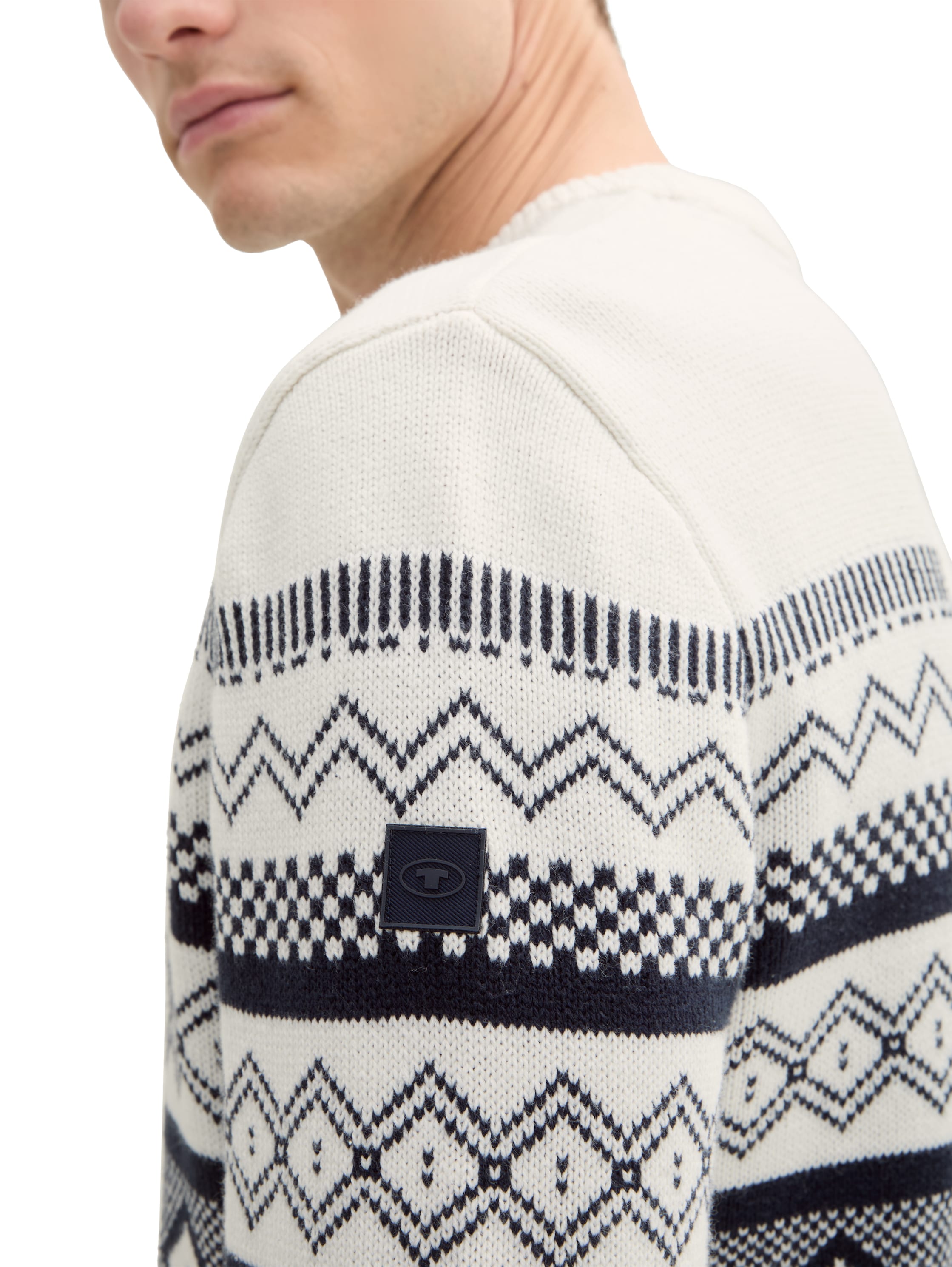 Norweger Strickpullover Herren Winter Weihnachtspullover Baumwolle Polyacryl