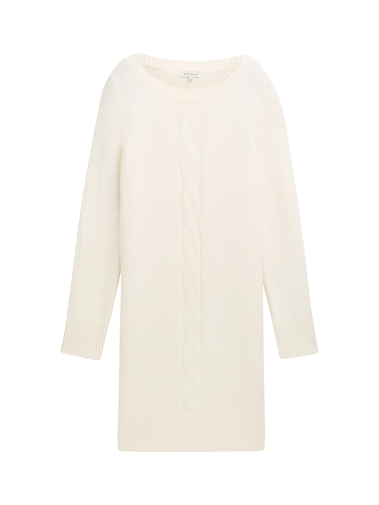 Strickkleid mit Zopfmuster