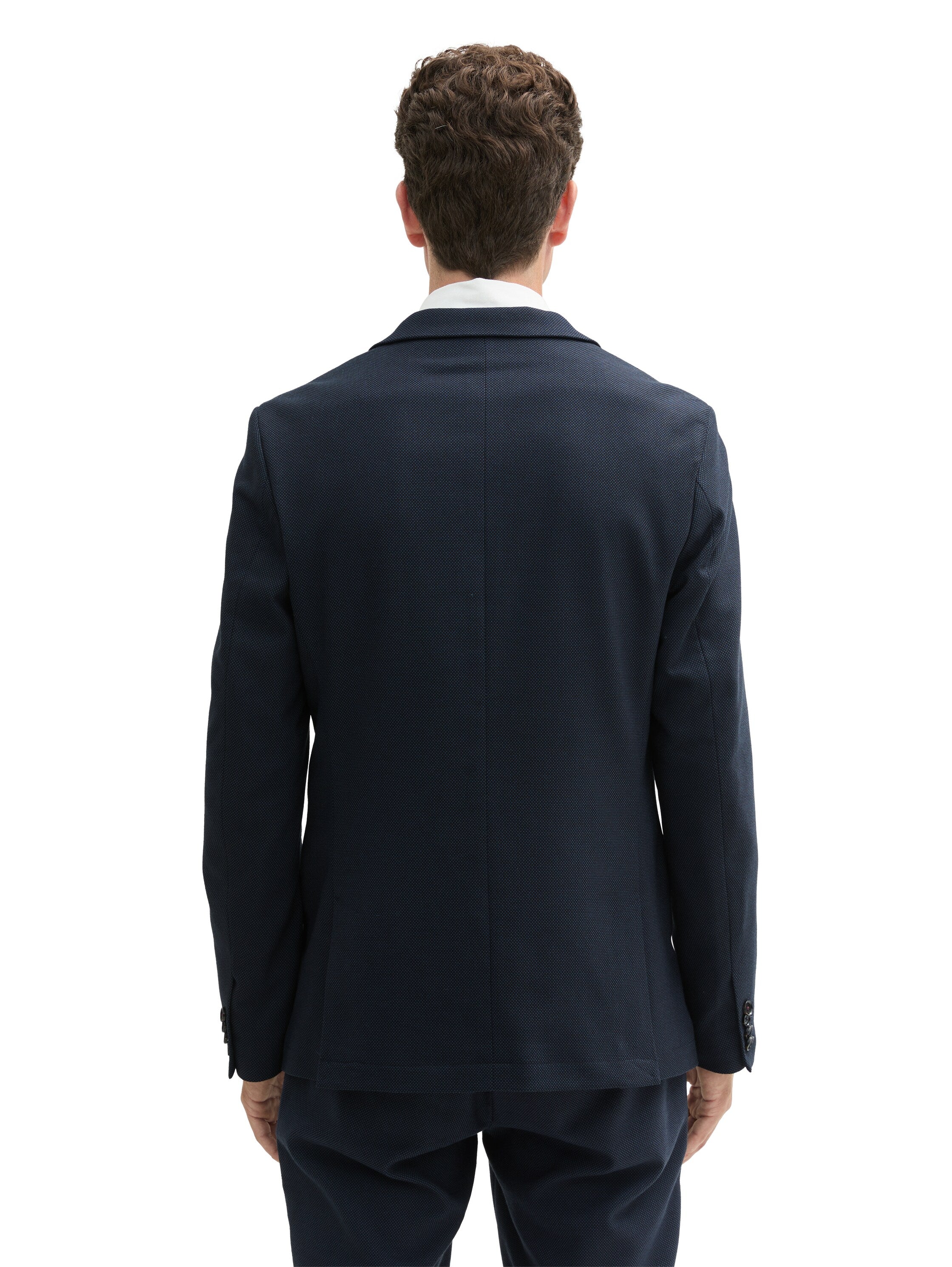 Strukturiertes Sakko Herren Blazer mit Paspeltaschen