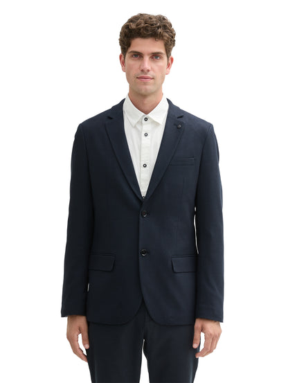 Strukturiertes Sakko Herren Blazer mit Paspeltaschen