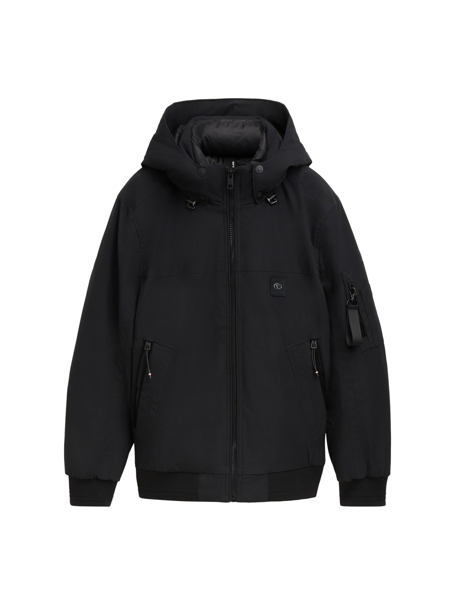 Atmungsaktive Übergangsjacke Herren Blouson mit Kapuze und Reißverschluss L