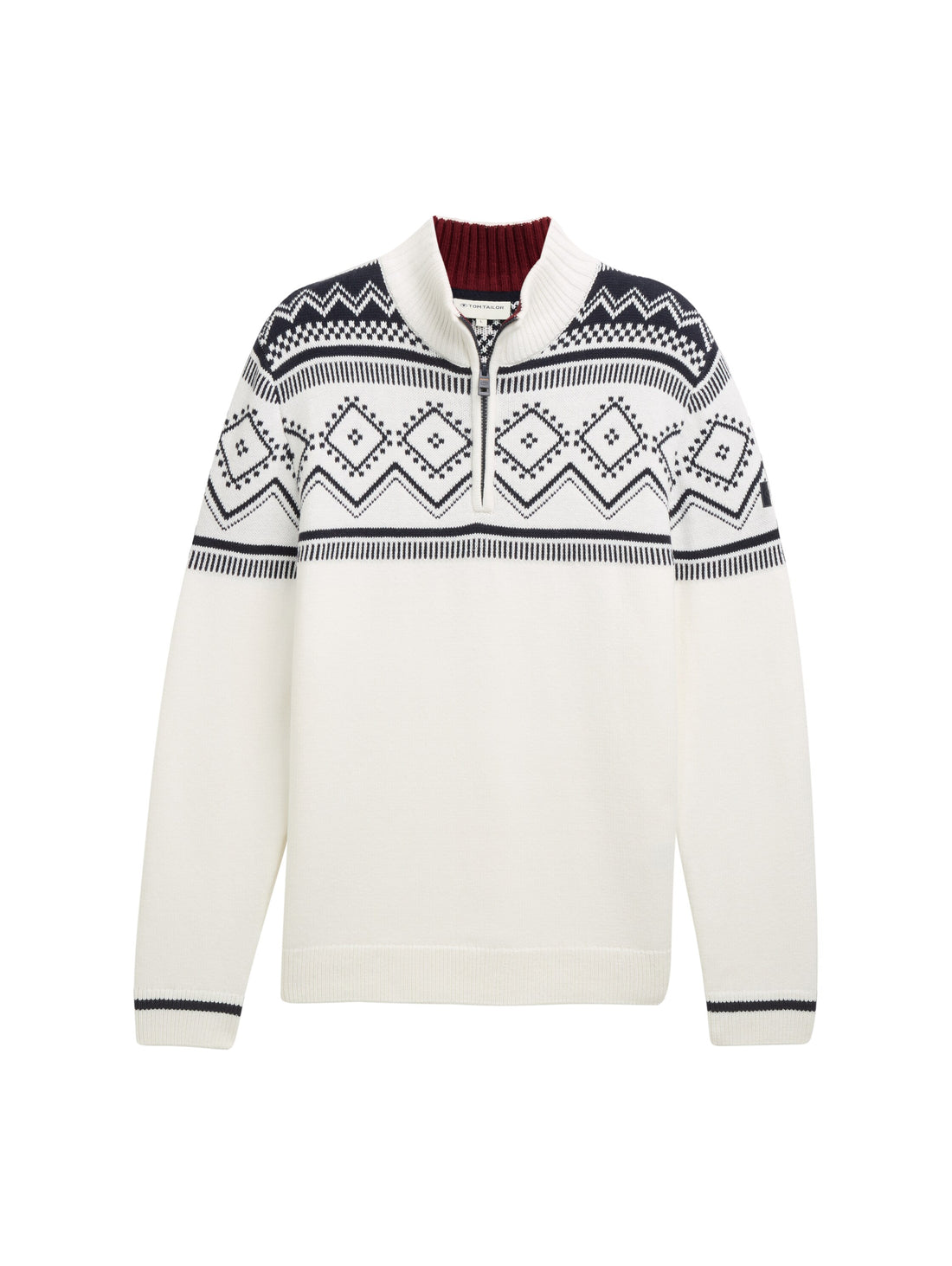 Tom Tailor Denim Strickpullover mit Fair Isle Muster für Männer