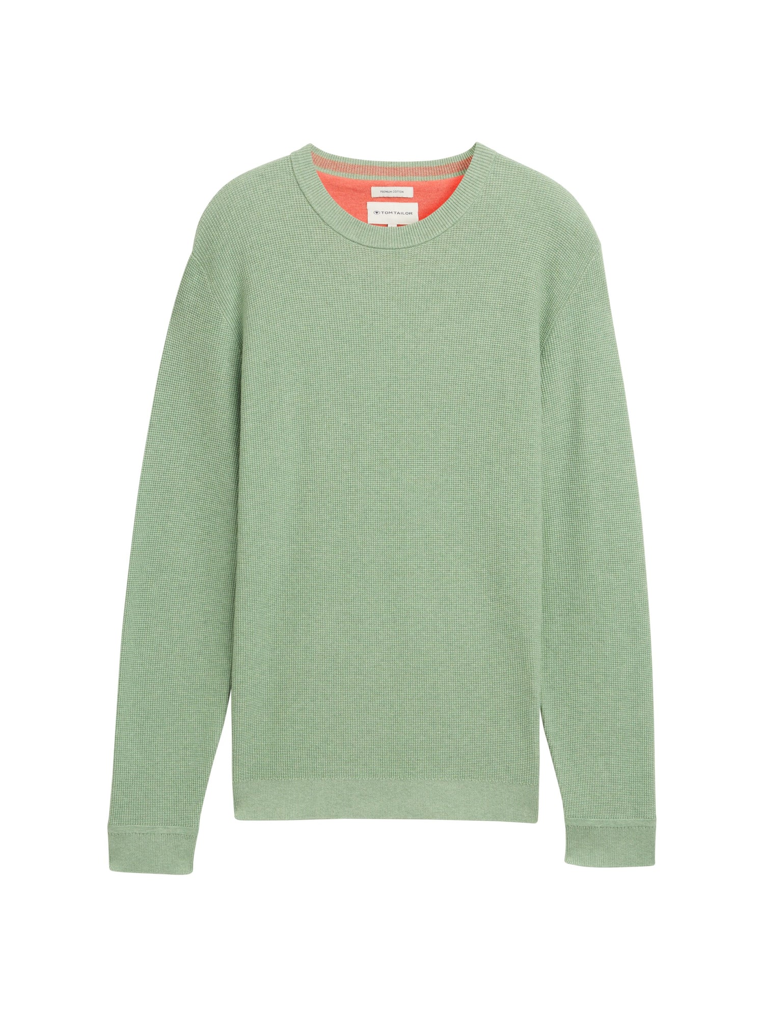 Tom Tailor Den Herren Pullover Logo-Badge Baumwolle Regular Fit