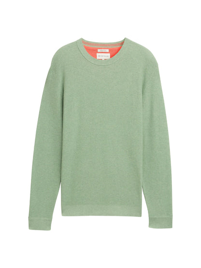 Tom Tailor Den Herren Pullover Logo-Badge Baumwolle Regular Fit