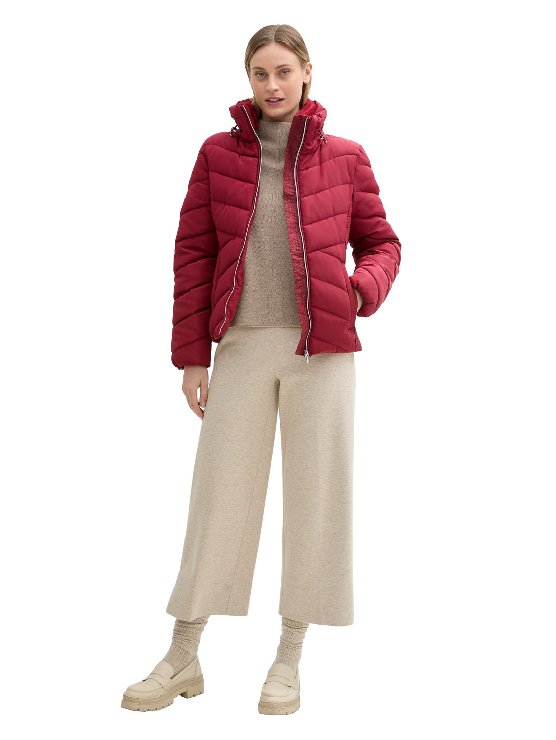 Tom Tailor Denim Jacke Stehkragen Damen wasserabweisend