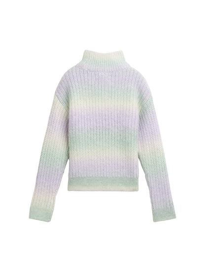 Tom Tailor Denim Kinder Pullover Langarm mit Stehkragen aus recycelten Polyesterfasern