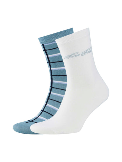 Marke Karo &amp; Logo Zweierpack Socken Unisex Baumwolle Elasthan