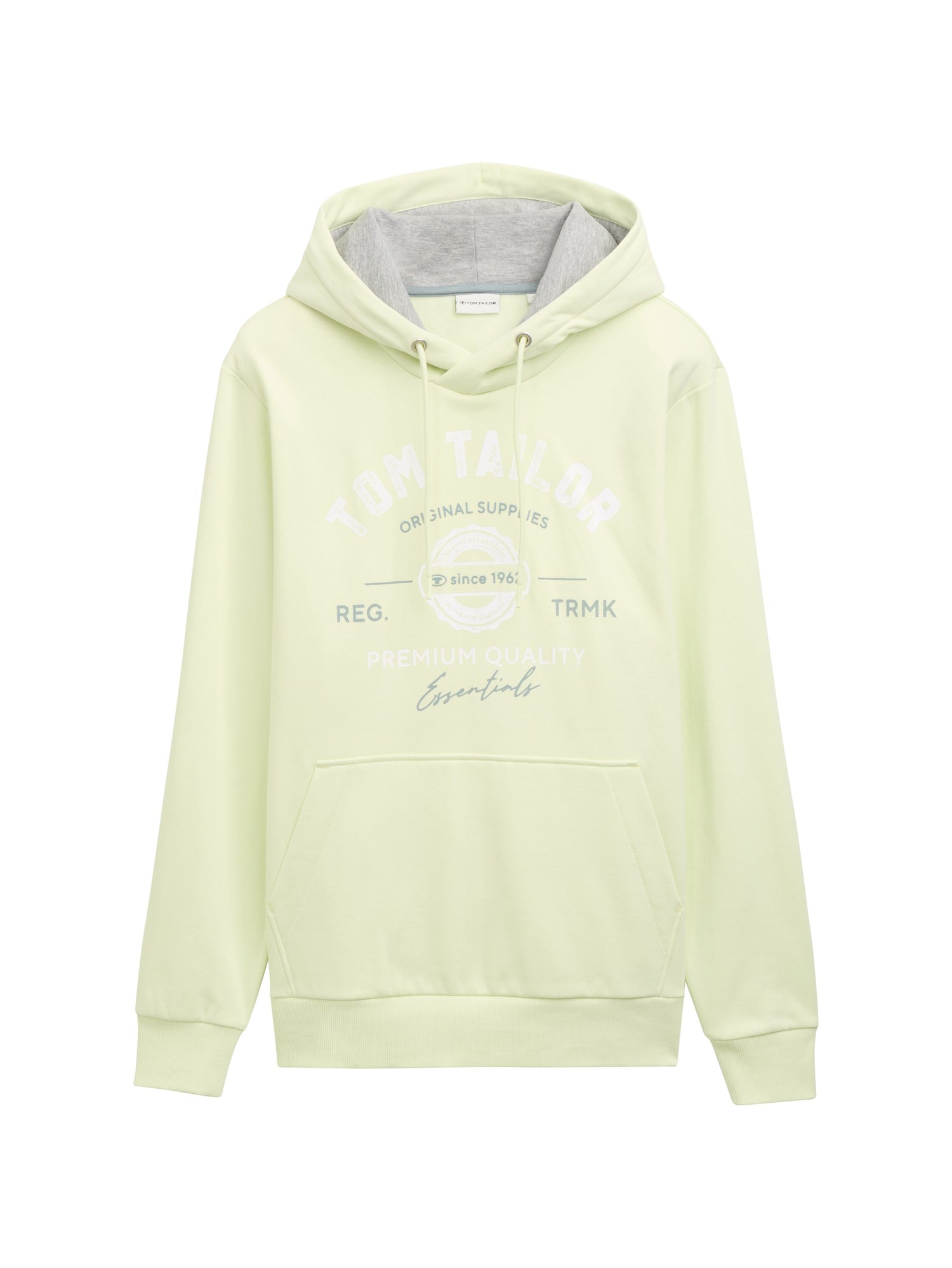 Tom Tailor Denim Herren Hoodie mit Logo Print Regular Fit langärmlig mit Kapuze