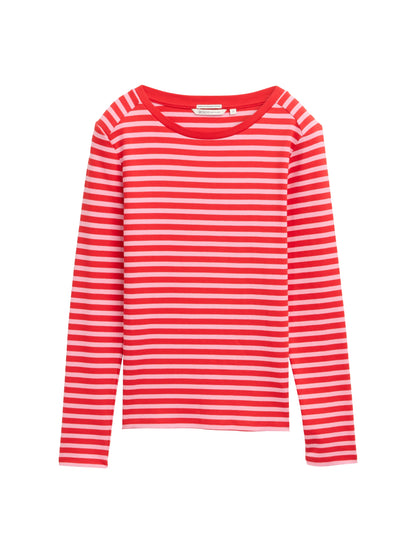 Tom Tailor Damen T-Shirt Regular Fit Bio-Baumwolle