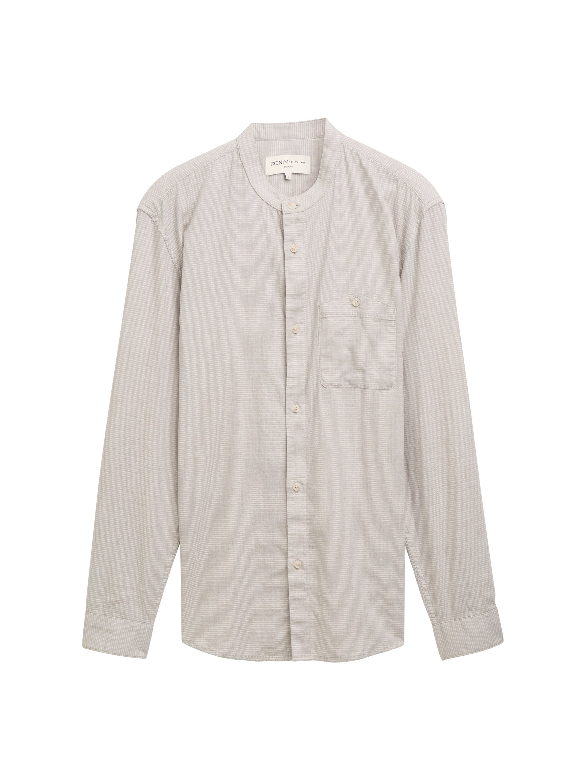 Basic Fit Hemd mit Stehkragen