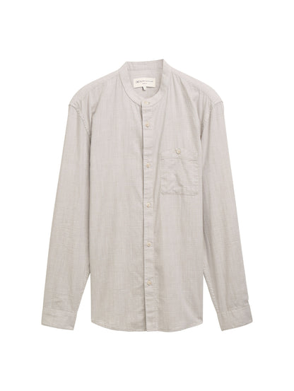 Basic Fit Hemd mit Stehkragen