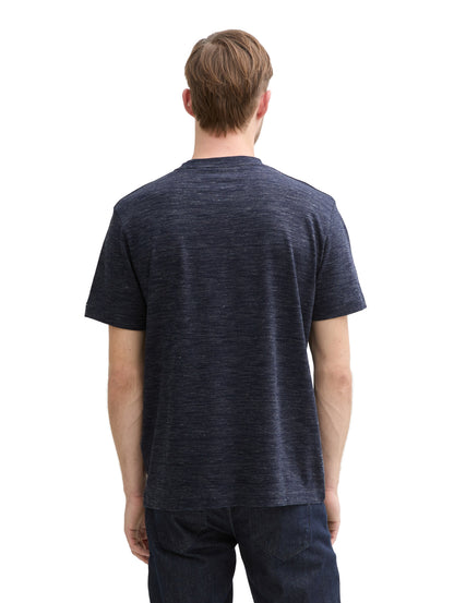 Tom Tailor Denim T-Shirt Herren Brusttasche Melange Optik