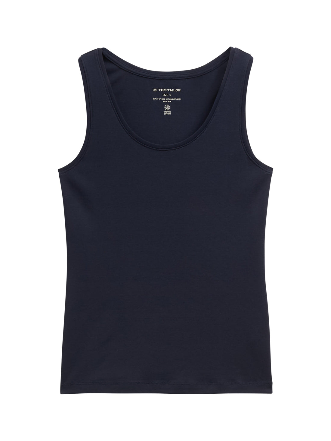 Tom Tailor Denim Basic Top Damen Weiß Stretch Baumwolle