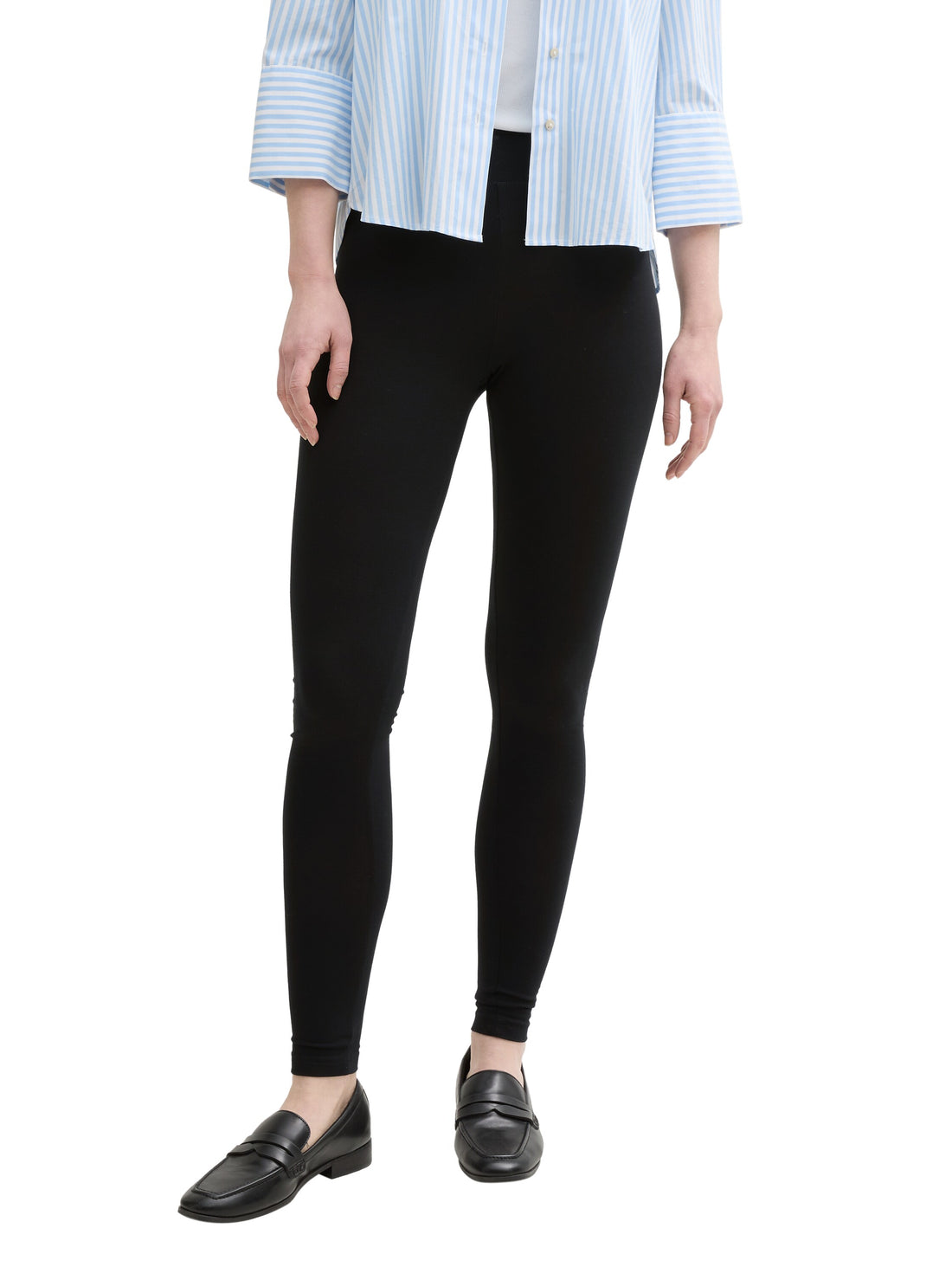 Tom Tailor Denim Leggings Damen Elastischer Single-Jersey-Bund