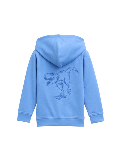 Tom Tailor Denim Kinder Sweatshirtjacke mit Kapuze und Dino-Print