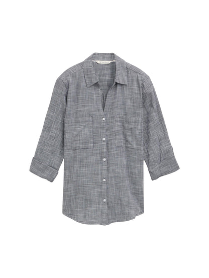 Tom Tailor Denim Bluse Damen Regular Fit Nachhaltige Baumwolle