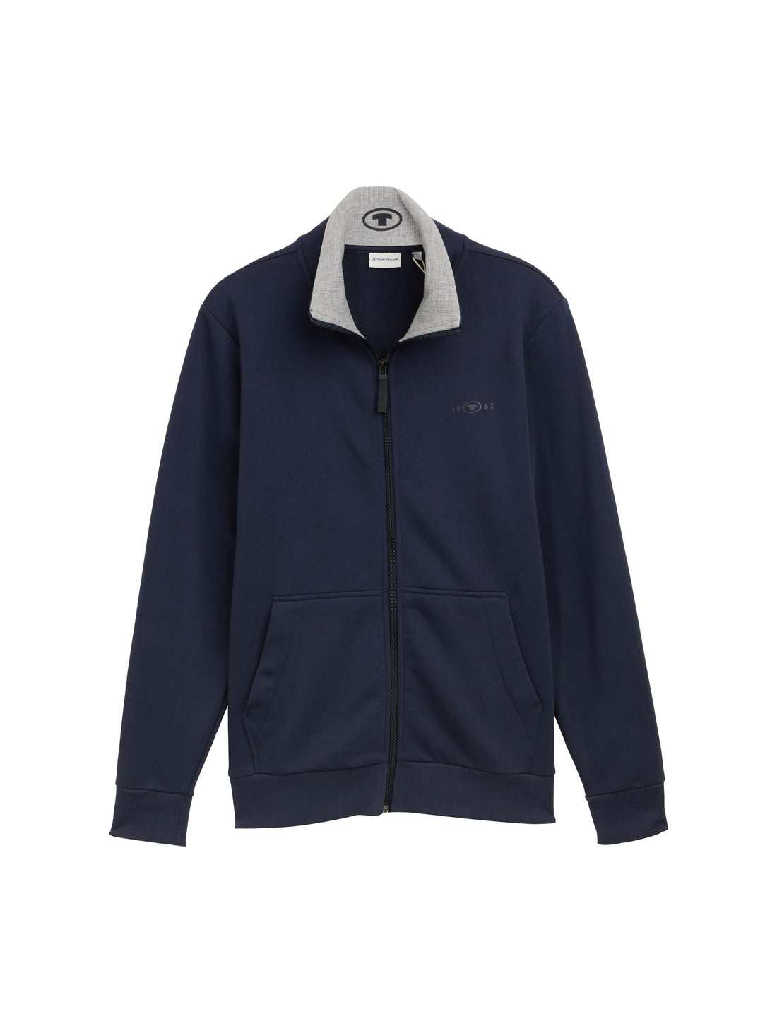 Tom Tailor Denim Sweatjacke für Erwachsene Männer mit Logo-Print