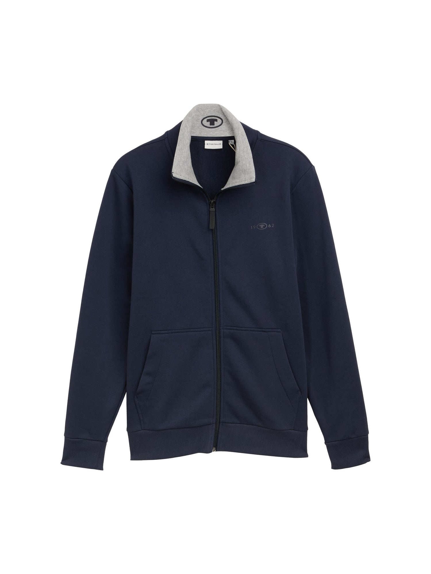 Tom Tailor Denim Sweatjacke für Erwachsene Männer mit Logo-Print