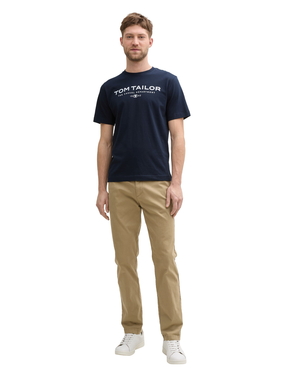 Tom Tailor Denim Basic T-Shirt Erwachsene Männlich Logo-Print