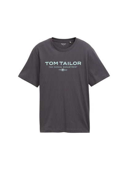 Tom Tailor Denim Basic T-Shirt Erwachsene Männlich Logo-Print