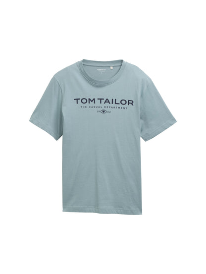 Tom Tailor Denim Basic T-Shirt Erwachsene Männlich Logo-Print