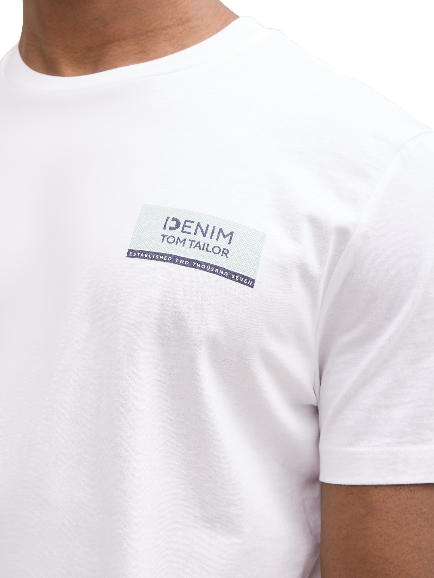 Tom Tailor Denim T-Shirt Basic Fit Herren Logo Print