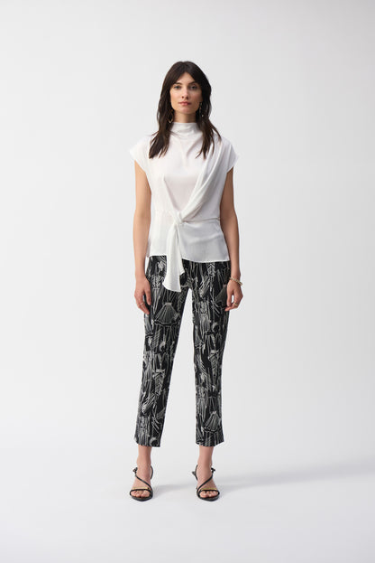 Shirt aus Satin mit kurzem Stehkragen und Raffungen