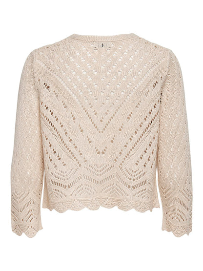 JDY Strickjacke Damen in Hellgrau