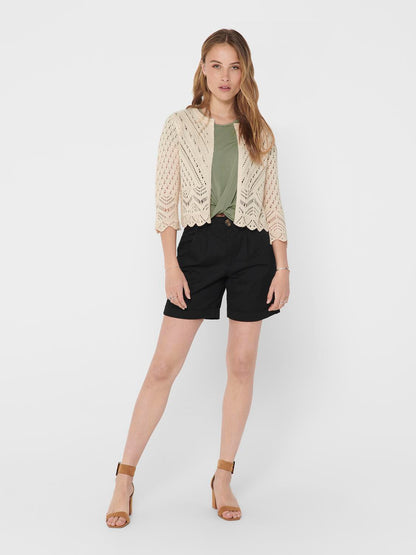 JDY Strickjacke Damen in Hellgrau