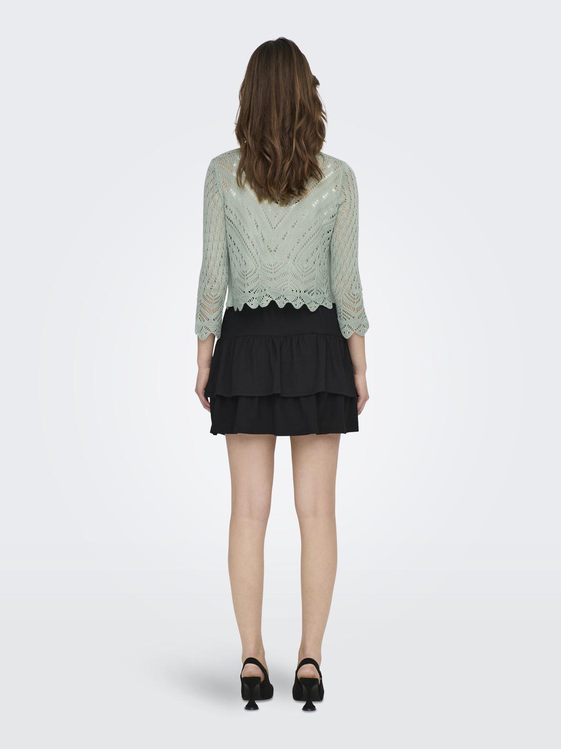 JDY Strickjacke Damen in Hellgrau