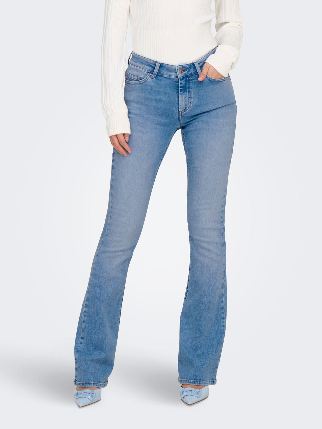 Bestseller Flared Fit Jeans Damen Bequeme Passform