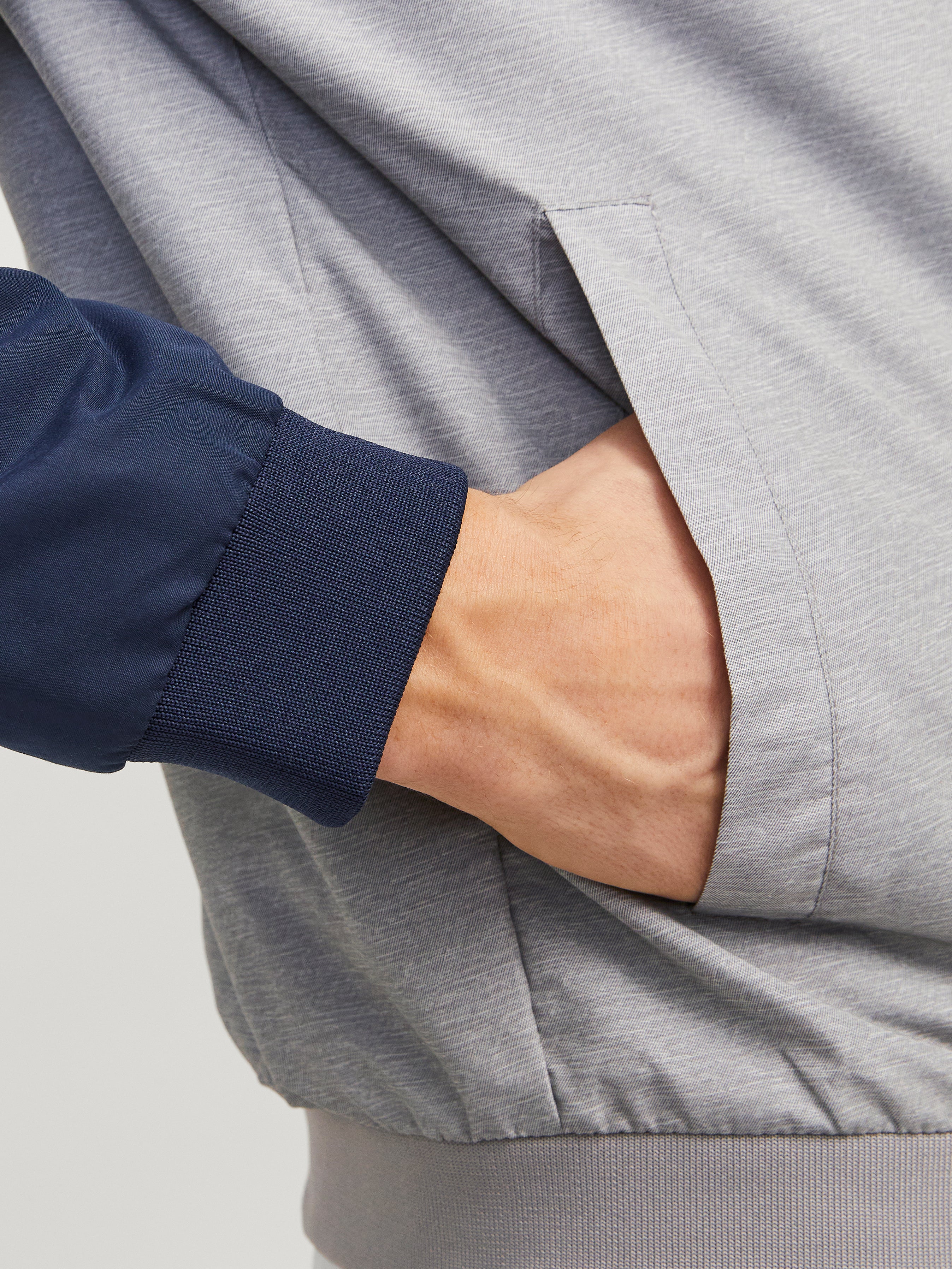 Kapuze Herren Blousonjacke Langarm