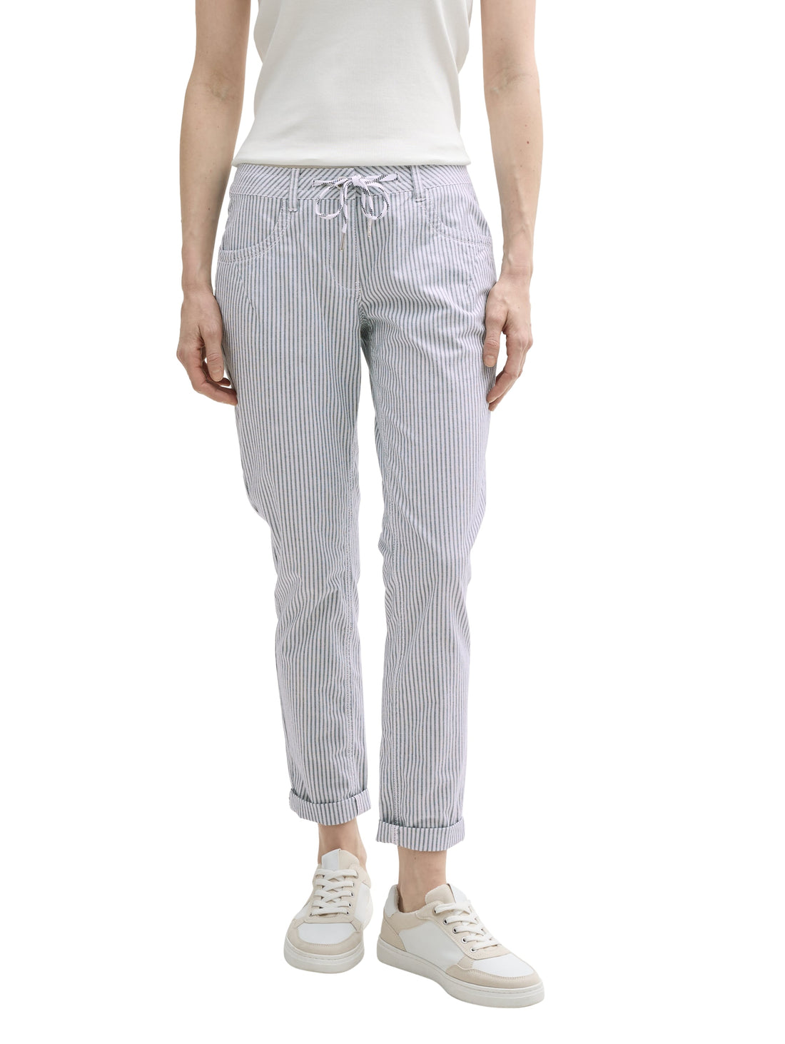 Tom Tailor Denim Cropped Hose mit Kordelzug für Damen