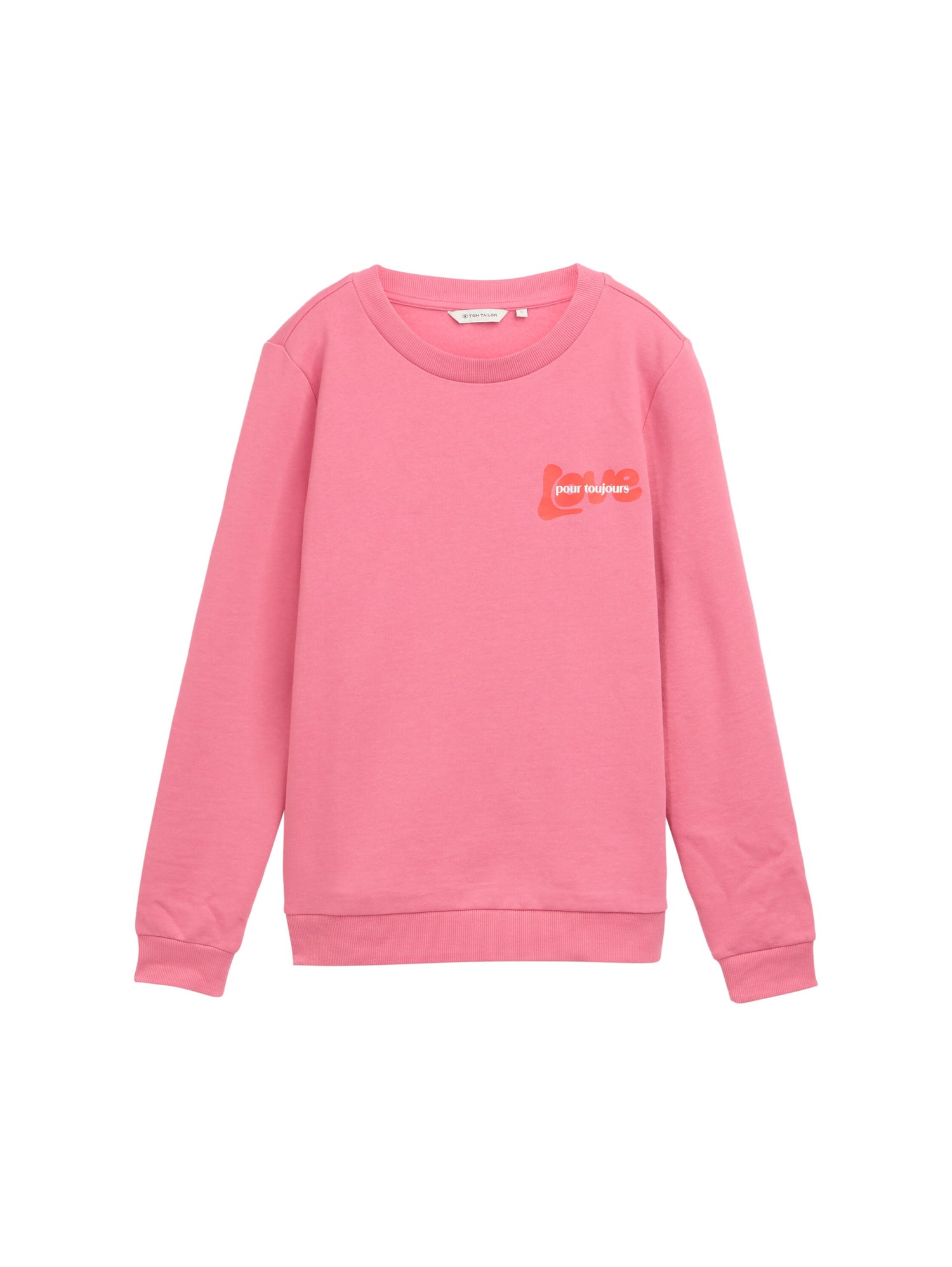 Tom Tailor Denim Sweatshirt Weiblich mit Print und Rippbündchen