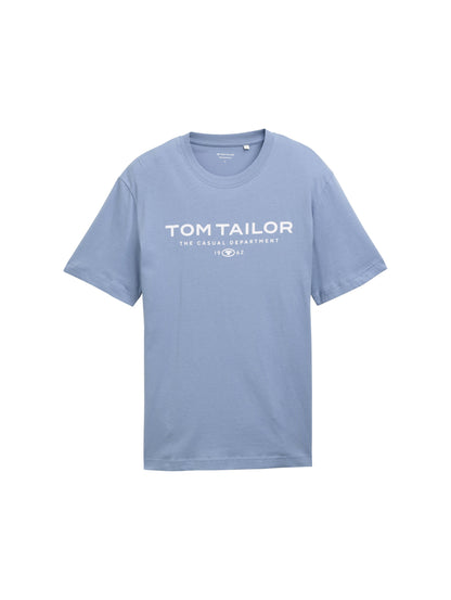 Tom Tailor Denim Basic T-Shirt Erwachsene Männlich Logo-Print