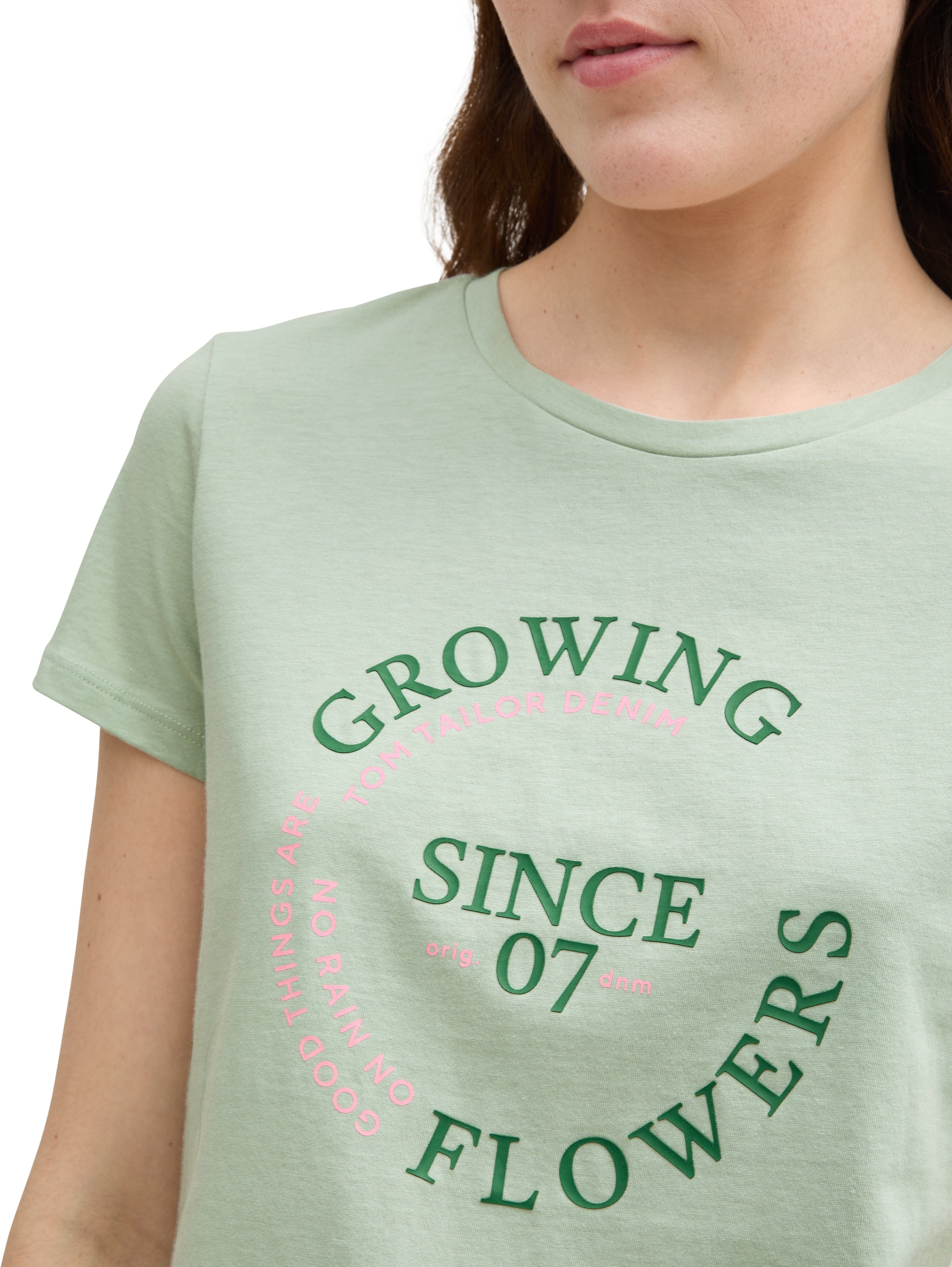 Tom Tailor Denim Basic T-Shirt Erwachsene mit Print