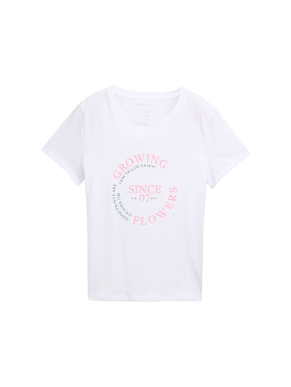 Tom Tailor Denim Basic T-Shirt Erwachsene mit Print